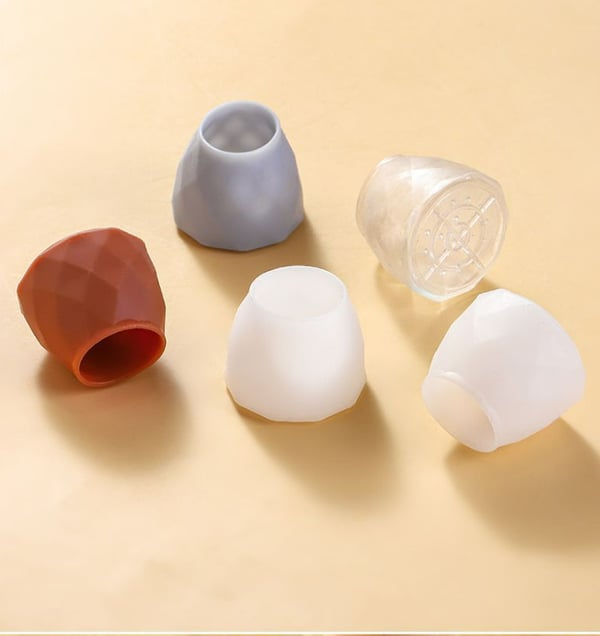 Möbelfötter i Silikon, 4-pack White