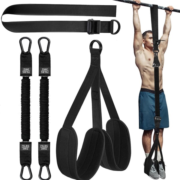 Pull up band / Træningsbånd pull ups - Pull up-hjælp til styrketræning Black 150 lbs