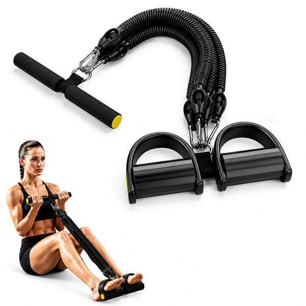 Motstandsbånd med fotpedal - Trening for hele kroppen 100 lbs