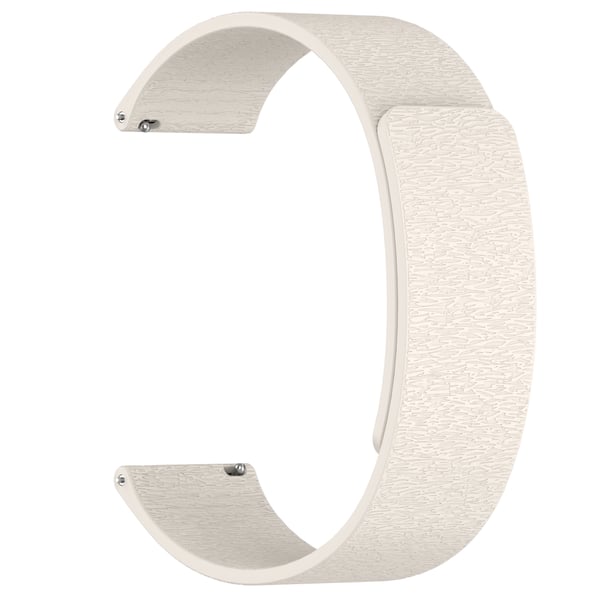 Cloud Wood Grain -silikoninen magneettiranneke White 20 mm