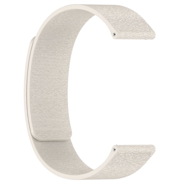 Cloud Wood Grain Silicone Magnetic Strap White 20 mm