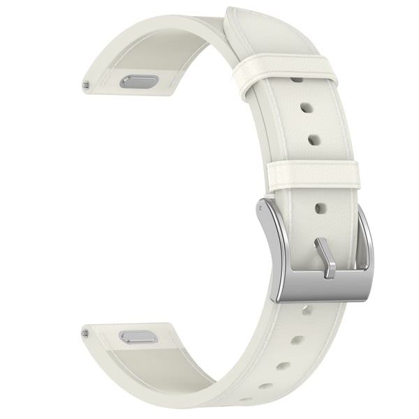 Remme i ekte lær til Huawei GT5 White 18 mm Remme i ekte lær til Huawei GT5 White 18 mm