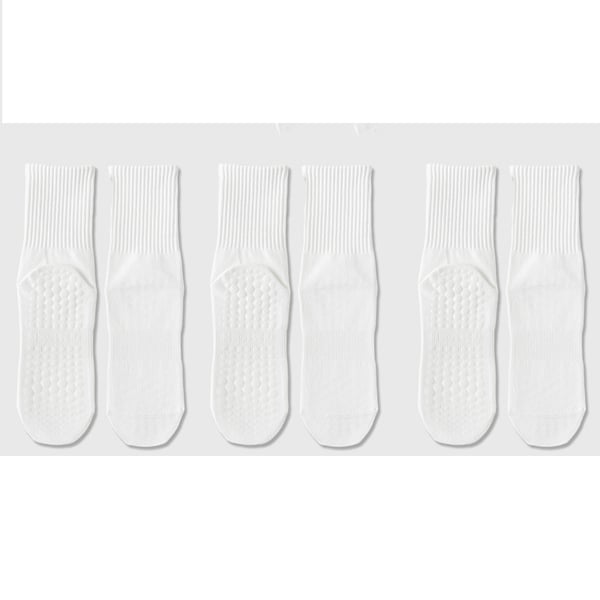 Liukumattomat joogasukat (3 paria) White