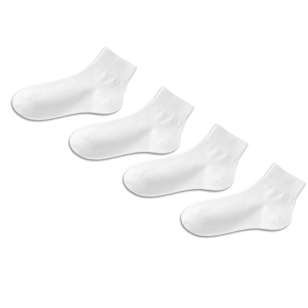 Saumattomat nilkkasukat - 4 paria White