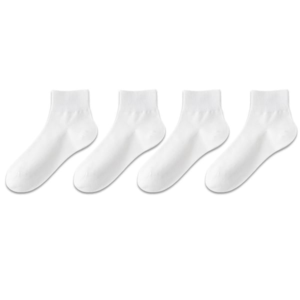 Saumattomat nilkkasukat - 4 paria White