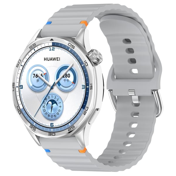 Silikoninen ranneke Galaxy Watchille, Huawei Watchille, Xiaomi Watchille LightGrey