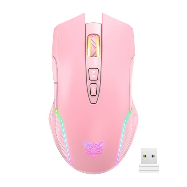 ONIKUMA CW905 Rosa 2.4G trådløs spillmus