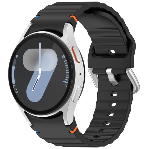 Samsung Watch 7 Wave-reim - Sølvspenne (falmebestandig)