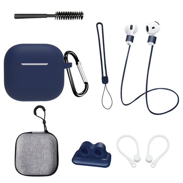 Laivastonsininen 8-osainen setti AirPods 4. sukupolvelle