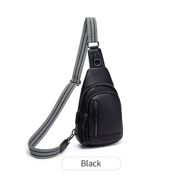 Stilig veske med kontrastfarger for kvinner Black