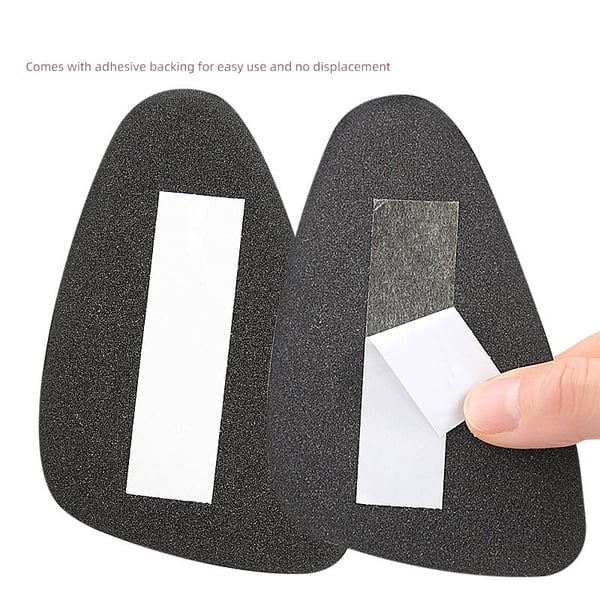 Beige Forefoot Cushions - Knit Fabric & Sponge Material Black