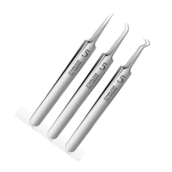 Verktøysett for fjerning av hudormer med etui 3-pack