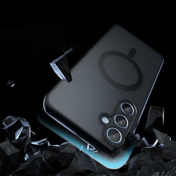 Mattsvart magnetisk telefondeksel til Samsung Galaxy A-serien Model 1