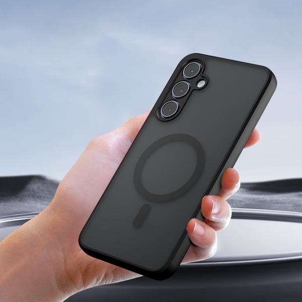 Mattsvart magnetisk telefondeksel til Samsung Galaxy A-serien Model 6
