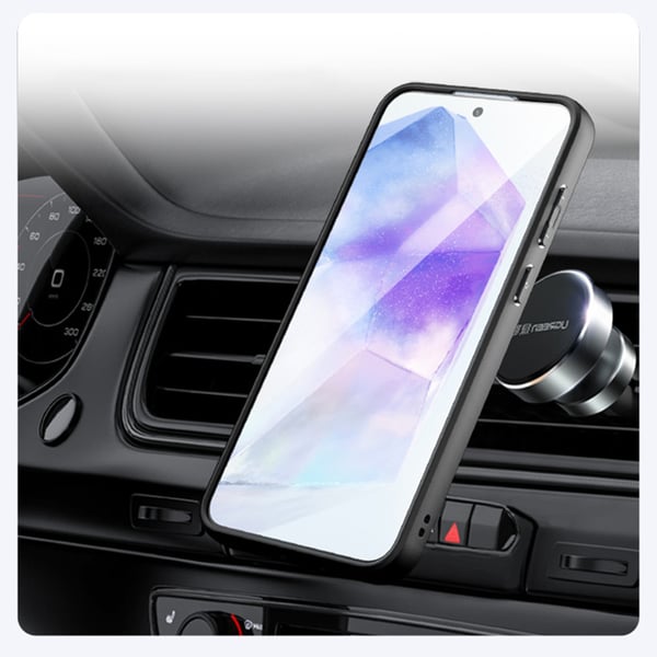 Mattsvart magnetisk telefondeksel til Samsung Galaxy A-serien Model 6