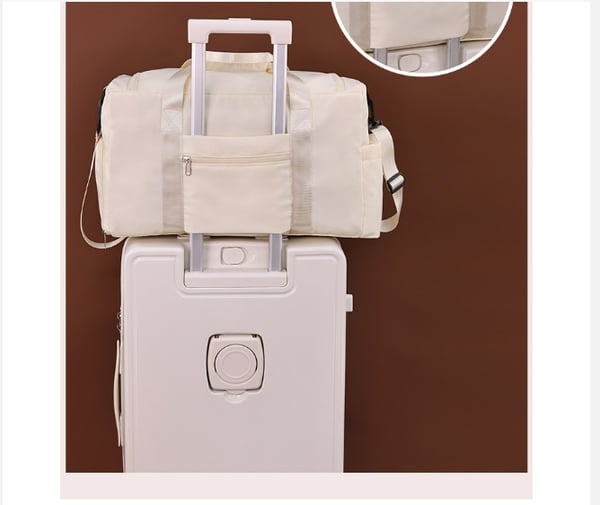 Monitoimimatkakassi kengän säilytystilaa Beige