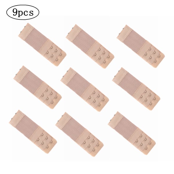 BH-Förlängare Set, 9 st BH-Bandförlängare Beige