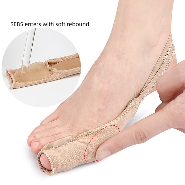 Tåseparatorer med Snøre til Hallux Valgus Korrigering & Lindring af Fodpine L