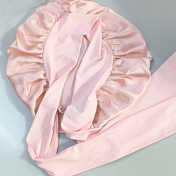 100% silke sovehætte til kvinder Rubber pink