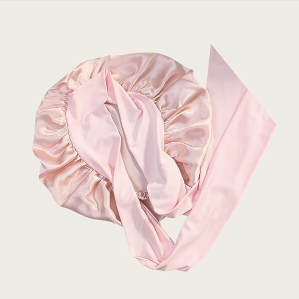 100% silke sovehætte til kvinder Rubber pink