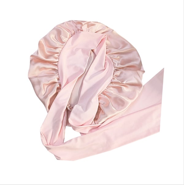 100% silke sovehætte til kvinder Rubber pink