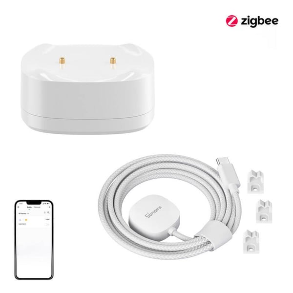 Vannlekkasje-/flomsensorsett ZigBee SONOFF SNZB-05P + kabel WLDC200