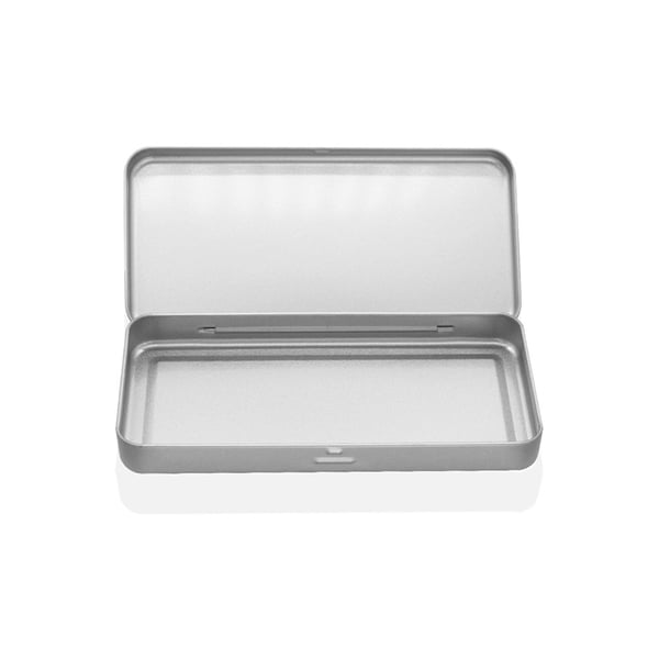 Silver Rektangulär Plåtlåda Model 2