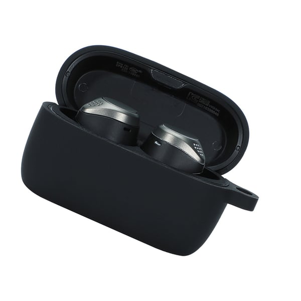 Beskyttende Jabra Elite 75T-etui med nøkkelring - Mykt, støtdempende deksel Black