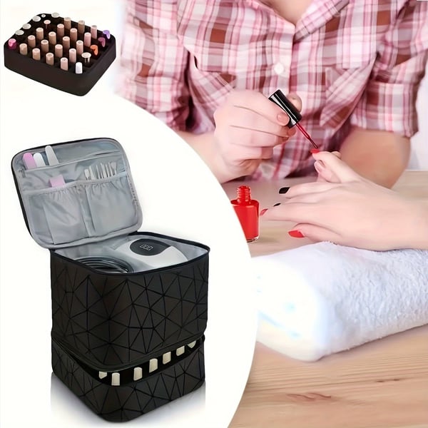 Etui med dobbelt lag for neglelakk