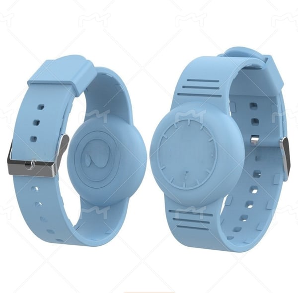Silikone AirTag Armbånd Beskyttelsesetui Blue Silikone AirTag Armbånd Beskyttelsesetui Blue