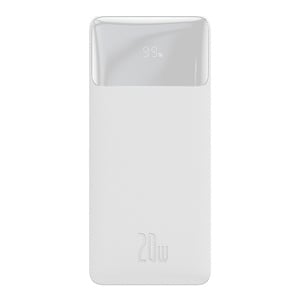 Powerbank Baseus Bipow 10000mAh, 20W (hvit) Powerbank Baseus Bipow 10000mAh, 20W (hvit)