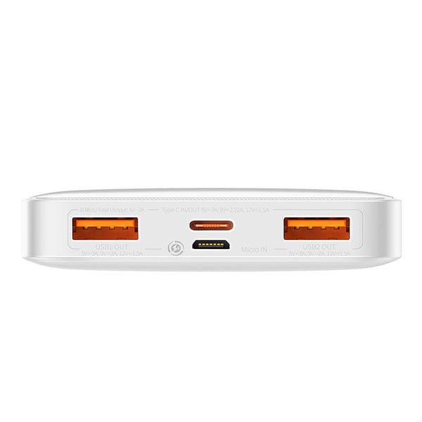 Powerbank Baseus Bipow 10000mAh, 20W (hvit)
