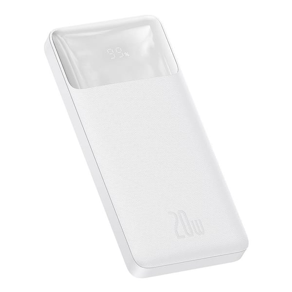 Powerbank Baseus Bipow 10000mAh, 20W (hvit)