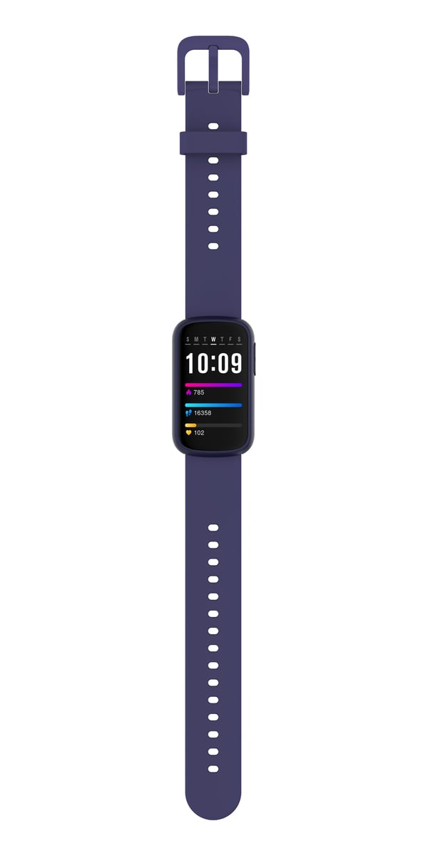 Smartklokke med pulsmåler, søvnmåler, skritteller DarkBlue