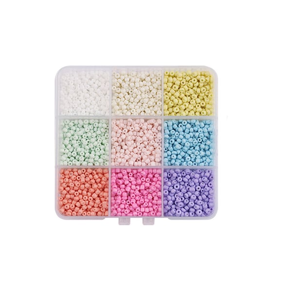 9-delat kit med glaspärlor Multicolor1