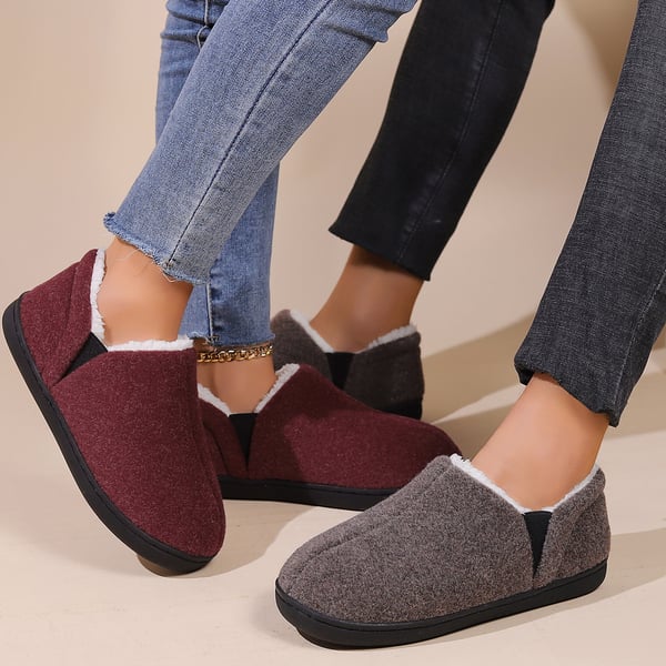 Herre Fleece Hjemmesko, Varme & Komfortable Memory Foam Hjemmesko