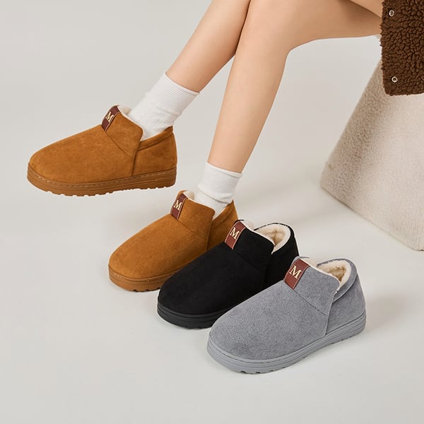 Unisex Casual Cotton Shoes - Komfortable og pustende Slip-On Ankelstøvler XL