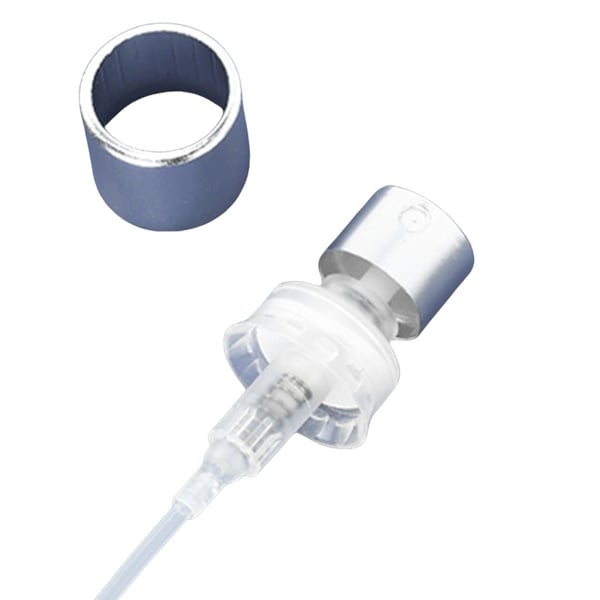 Sprayhode til parfymeflaske - 13 mm krympesprøytepumpe med glatt lukking Silver