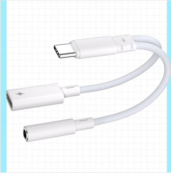 AA10-B2P15 USB-C til 3,5 mm adapter med PD-opladning