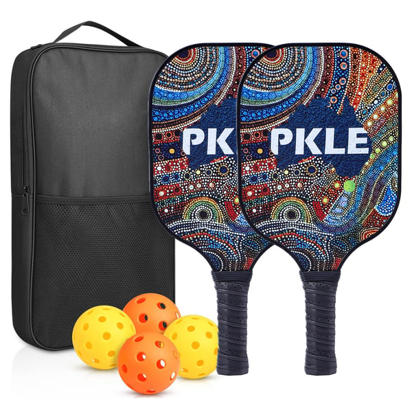 Pickleball-sæt - Glasfiberketsjere, bolde og taske 9