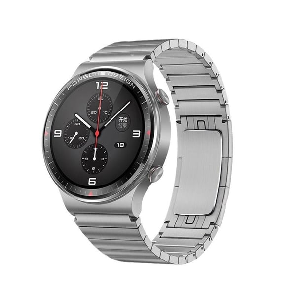 Sølv urrem i rustfrit stål til Huawei GT3 GT2 Pro 46mm