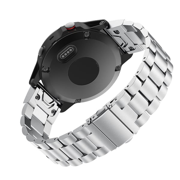 Sølv Quick Release klokke reim for Garmin Fenix 6X - 26mm