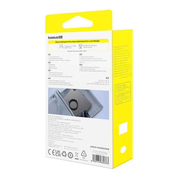Baseus Tungsten Gold Ladekabel USB-C til USB-C 100W 1m (sort)