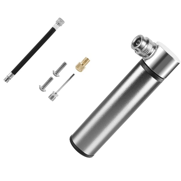 Minisykkelpumpe i aluminium Silver