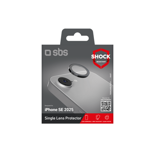 iPhone 16e/17e Single lens camera glass with applicator