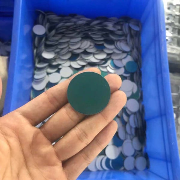 10-pakning magnetiske plater med lim, metallplater for telefonmagnet 35mm