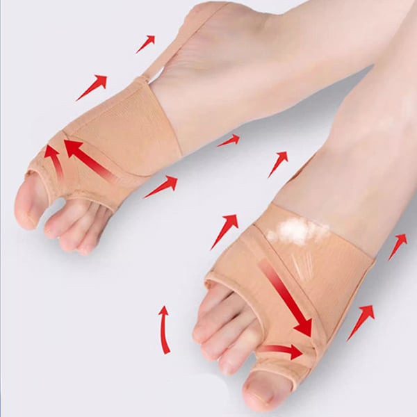 Hallux Valgus Korrigerer, Pustende Skinne for Tåretting og Bunionslindring S