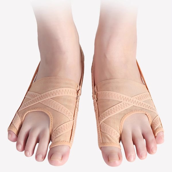 Pustende dobbelt tåskille for hallux valgus og overlappende tær M