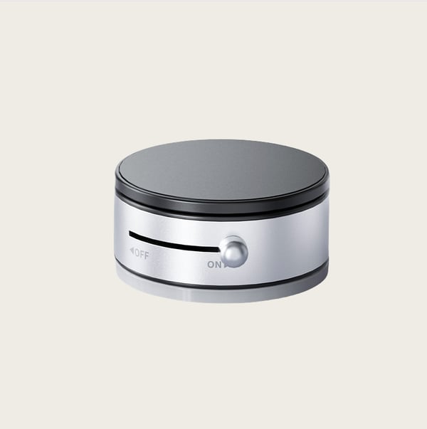Ny bærbar magnetisk telefonholder i aluminium med vakuum Silver