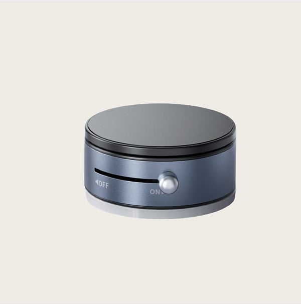Ny bærbar magnetisk telefonholder i aluminium med vakuum Grey